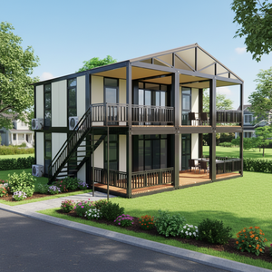 隔热防水、易于安装、可折叠、双翼式、可扩展的集装箱房屋，可立即居住，2-3卧室 - Product Image 1