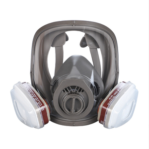 Máscara de Gás Respiratória de Face Inteira com Filtro de Carvão Ativado de 40mm, Almofada Nasal de Espuma de 2 Camadas, Silicone Reutilizável, Alta Filtração Industrial - Product Image 1