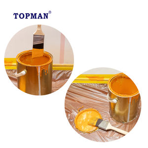 Untuk Topman 406 #2 inci Sash Cutter padat Tapered filamen kayu keras pegangan panjang DIY kuas cat untuk memoles dinding lukisan kayu - Product Image 5