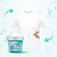 Seau de détergent concentré en poudre petits sachets élimine les odeurs poudre à laver pour la lessive