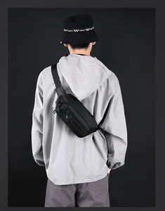 Unisex Wasserdichte Multifunktionale Hüfttasche mit Reißverschluss Herren Stylische Umhängetasche Crossbody Sling Bag - Product Image 6