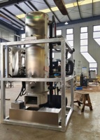 Vente directe d'usine, prix raisonnable, machine à glace industrielle en tube avec moteur et pompe PLC pour une utilisation facile