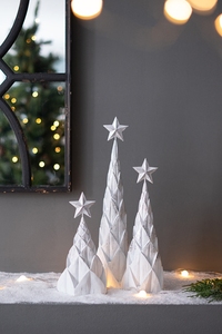 Set <span class=keywords><strong>di</strong></span> 3 Alberi <span class=keywords><strong>di</strong></span> <span class=keywords><strong>Natale</strong></span> Artificiali in Poliresina con <span class=keywords><strong>Stella</strong></span> in Cima, Personalizzabili, Ecologici, con Base Autoportante <span class=keywords><strong>per</strong></span> Uso Interno, Misure S/M/L - Product Image 6