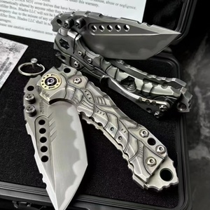 Cuchillo Táctico Personalizable ML T1, Hoja Fija de Acero Inoxidable de Alta Calidad, Funda de Goma para Uso en Exteriores, Incluye Funda, OEM - Product Image 2