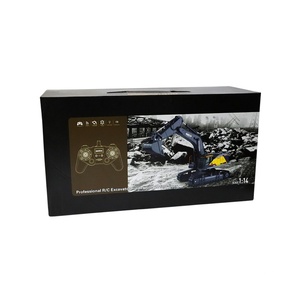 Huina 1592 Excavatrice RC en plastique 12+ canaux, rotation à 680 degrés, modèle 1/14, effets sonores et lumineux, distance de contrôle supérieure à 25 m, 7,4 V - Product Image 6