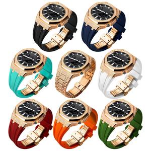 Kit de Modificación de Repuesto con Caja y Correa de Acero Inoxidable con Circones Completos Tipo Diamante para G-Shock <span class=keywords><strong>GA2100</strong></span> - Product Image 6