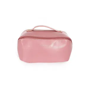 Best Selling Luxury Travel Toiletries Professional Cosmetic Makeup Bag Reusable Storage Bags