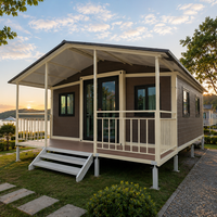 Casa Contenedor Expandible a Prueba de Huracanes de 20 Pies/40 Pies, Ensamblaje Rápido, Casa Modular Prefabricada