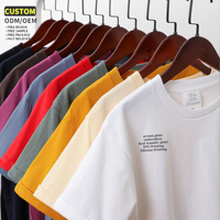 T-shirts en coton épais surdimensionnés, vierges et personnalisables, à épaules tombantes, taille US, vente en gros à prix d'usine, fournisseur de vêtements populaires
