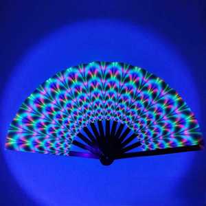 Abanico Plegable Grande Personalizado, Modelo de Papel con Arte Folclórico, Tema de Música y Baile, Regalo Empresarial de Bambú Personalizado, Ángeles y Hadas - Product Image 2