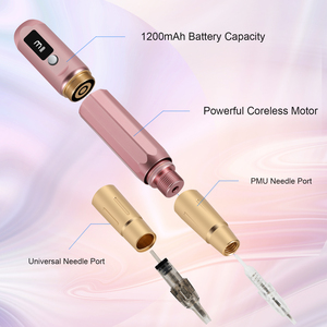 Machine à tatouer sans fil réglable stylo <span class=keywords><strong>de</strong></span> maquillage permanent sans fil dispositif <span class=keywords><strong>de</strong></span> <span class=keywords><strong>tatouage</strong></span> des sourcils et des lèvres 10 Modes <span class=keywords><strong>de</strong></span> vitesse utilisation professionnelle - Product Image 4