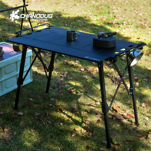 Juego de Mesa y Horno Ajustable en Altura Chanodug 2025 de Aluminio FX-7156-IGT para Exteriores, Hecho en China, Nuevo Diseño, Negro - Product Image 4