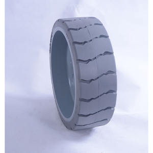 Rueda para Plataforma Elevadora de Tijera Topower 15x5 de Poliuretano con Rodamiento de Bolas y Banda de Rodadura Firme, Gris, para Genie GS2646 GS3246 - Product Image 4