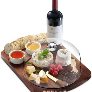 Wooden Cheese Tray Square Steak Pizza Platter Home Fruit Dessert Serving Tray Ready To Eat Food Elegant Design - Product Image 5