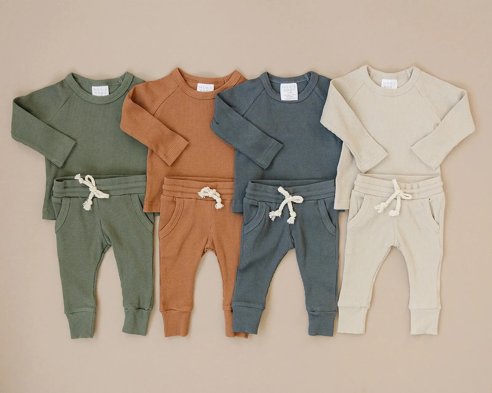 GOTS certified organic cotton solid color baby bodysuit clothes