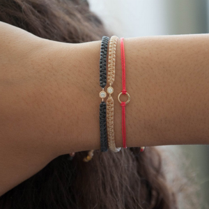Cera al por mayor cadena de pulsera de plata s925 de los hombres de las mujeres negro hecho a mano pulsera - Product Image 2