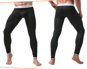 Ropa Interior Térmica para Hombre, Calzoncillos Largos con Cinturón, 2 en 1 con Seda, Mantiene el Calor, Tejido Térmico, Hilo Teñido, Estándar 190GSM - Product Image 3