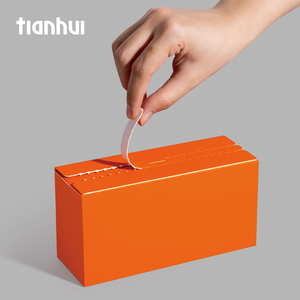 Tianhui boîte d'emballage en carton en gros pliable avec ouverture à glissière boîte à fermeture éclair pliante simple - Product Image 2