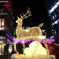 Führte Weihnachts licht dekoration 3d Rentier figuren