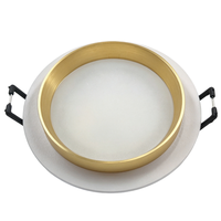 Cadre encastré moderne en aluminium IP44 pour downlight GU10 MR16, boîtier de projecteur, module LED, éclairage de plafond intérieur