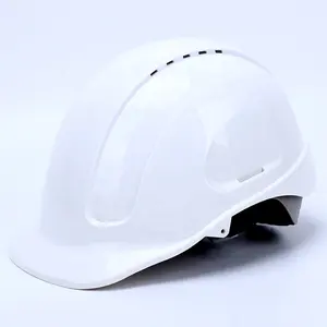 CE and ANSI verified ABS shell head protection hard hat white electrician safety helmet