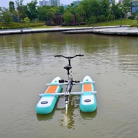 Vélo aquatique à pédales gonflable pour enfants, certifié CE, capacité 100-500 kg, garantie 3 ans