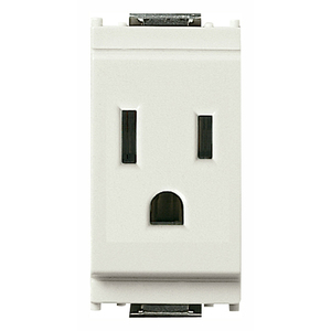 เต้ารับไฟฟ้าสีขาว 2P+T 15A มาตรฐาน USA+SASO - Product Image 1