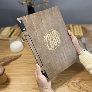 Kẹp <span class=keywords><strong>menu</strong></span> gỗ cao cấp, bìa <span class=keywords><strong>menu</strong></span> gỗ với vòng khóa cài cho khách sạn, nhà hàng, đồ dùng đám cưới - Product Image 2