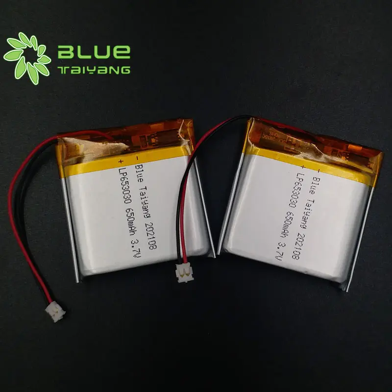 Batteria ricaricabile di lipo 653030 650mah per la batteria classica 2.405wh 3.7v 650mah dell'ipod