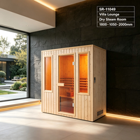 Sauna intelligent de luxe avec design extérieur personnalisé et structure en bois haut de gamme pour espaces de bien-être en plein air