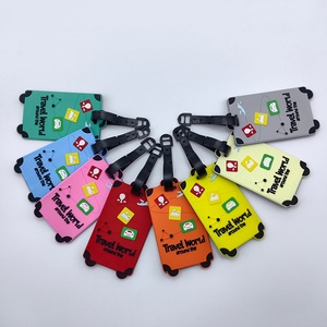 Étiquettes de bagages en PVC imprimées UV écologiques en gros pour usine avec logo personnalisé pour usage promotionnel - Product Image 1
