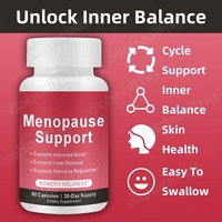 Capsules de soutien à la ménopause en gros OEM/ODM : Formule pour femmes, favorisant l'équilibre hormonal et l'humeur, capsules de soutien pour la ménopause et la vie de mi-saison.