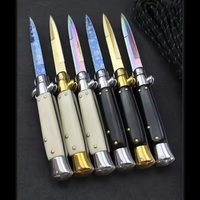 Couteau de camping à lame fixe en acier inoxydable, couteau tactique de survie et de chasse pour l'extérieur, avec étui, qualité industrielle, OEM/ODM pris en charge