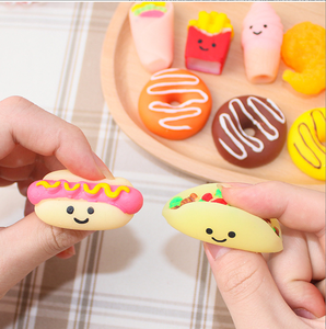 Juguete Sensorial Antiestrés Kawaii de Comida Rápida, Elástico y Blandito, con Forma de Donut, Hamburguesa y Mochi, Ideal como Recuerdo de Fiesta para Niños y Niñas - Product Image 6