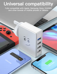 Chargeur GaN 4 ports TKT, station de charge rapide USB QC avec support pour appareil photo, <span class=keywords><strong>adaptateur</strong></span> de bureau 20W - Product Image 4