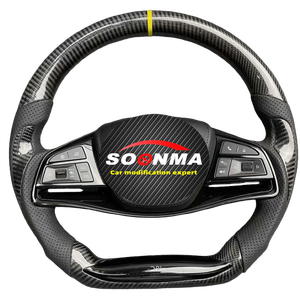Venta Directa de Fábrica: Volante de Fibra de Carbono de 3 Radios para Modificación de BYD Han EV/<span class=keywords><strong>DM</strong></span> 20-21 - Product Image 1