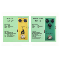 Mini pédale d’effets guitare de la série NY, 10 modèles