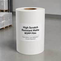 Film BOPP Anti Gores Film Laminasi Thermal Film Laminasi Anti Silau Matte Anti Gores Matte Soft Touch Kemasan Kotak