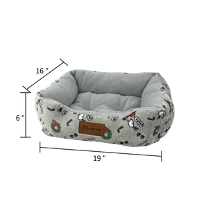 Gran oferta, camas de felpa baratas para dormir para mascotas, relleno de algodón PP para perros, patrón sólido con Material de fibra polar - Product Image 5