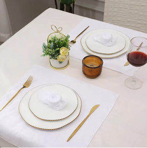 LOGO personnalisé carré moderne haute qualité imprimé personnalisé carré moderne dîner en coton pour hôtel restaurant - Product Image 6