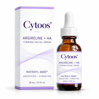 Sérum à 20% d'Argireline, acide hyaluronique, pour tous types de peau, anti-âge, réparation de la peau, réducteur de rides, hydratant, sans sulfate