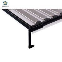 Lit Murphy moderne en métal sur mesure, gain de place, avec pieds pliants horizontaux et montage facile
