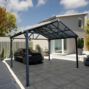 Pergola en aluminium à cadre en A pour terrasses de cour extérieures utilisées pour les loisirs et le divertissement Gazebos ou carports pour le stationnement de voiture - Product Image 4