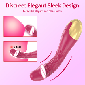 Vibratore Silenzioso per Punto G, Dildo Realistico per <span class=keywords><strong>Donne</strong></span> con 10 Vibrazioni, Massaggiatore per Clitoride, Capezzoli e Vagina in Silicone Liquido Impermeabile - Product Image 6