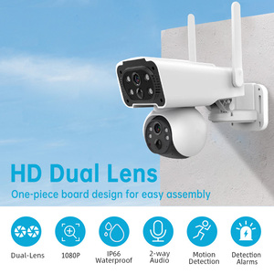 Wistino 4k ống kính kép UHD ai Wifi <span class=keywords><strong>Camera</strong></span> phát hiện chuyển động kép PIR hồng ngoại phát hiện Wifi <span class=keywords><strong>Camera</strong></span> An Ninh Gia Đình - Product Image 2