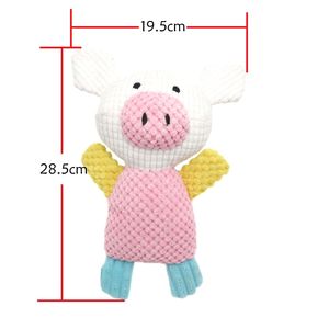 Fabrikant Nieuwe Aankomst Multi Kleuren Huisdier Schattig Dier Grappig Varken Onverwoestbaar Pluche Speelgoed Kauwen Kies Hond Speelgoed Met Pieper - Product Image 6
