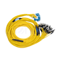 Cable de Conexión de Fibra Óptica Unionfiber FC a LC SM OS2 4/6/8/12 100m Multifibra, Tipo Fanout Plano