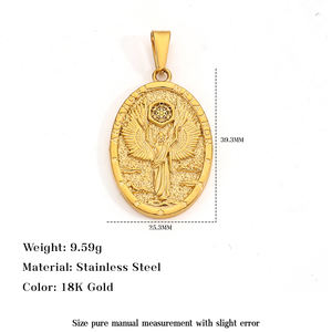<span class=keywords><strong>Medalla</strong></span> Religiosa Católica Impermeable con Imagen de Santos, Jesús, San Benito, Ángel Guardián, San Miguel, Sagrada Familia, Cruz, Colgante para Hombre - Product Image 6