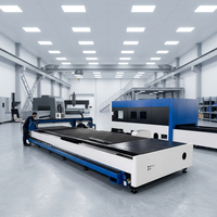 Machine de découpe laser à fibre pour plaques et tubes métalliques 3000W, découpeuse laser CNC pour tôles et tuyaux avec mandrin pneumatique