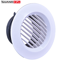 Grille de ventilation de plafond droite en ABS de qualité supérieure pour système d'aération d'air frais